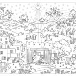 Super grote kerstkleurplaat